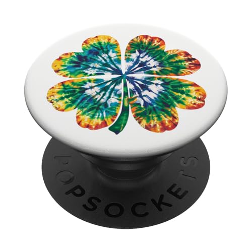Kleeblatt Batikfärbung Glücksklee PopSockets Klebender PopGrip Kleeblatt Batikfärbung Glücksklee PopSockets Klebender PopGrip von Colorful Tie Dye Accessories