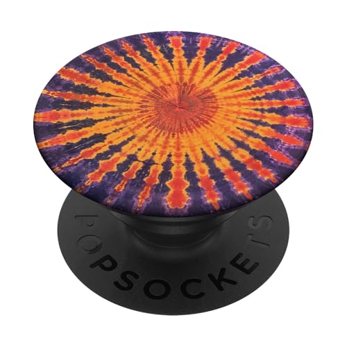 Lila Batikfärbung PopSockets Klebender PopGrip Lila Batikfärbung PopSockets Klebender PopGrip von Colorful Tie Dye Accessories
