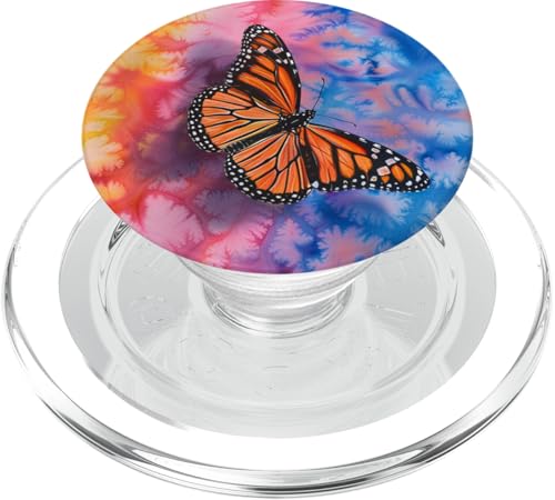 Psychedelisches Schmetterlings-Design, bunt, Batikfärbung PopSockets PopGrip für MagSafe Psychedelisches Schmetterlings-Design, bunt, Batikfärbung PopSockets PopGrip für MagSafe von Colorful Tie Dye Accessories