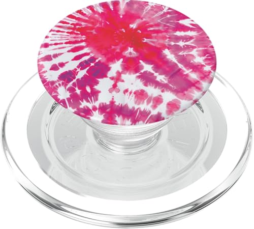 Rosa Batikfärbung PopSockets PopGrip für MagSafe von Colorful Tie Dye Accessories
