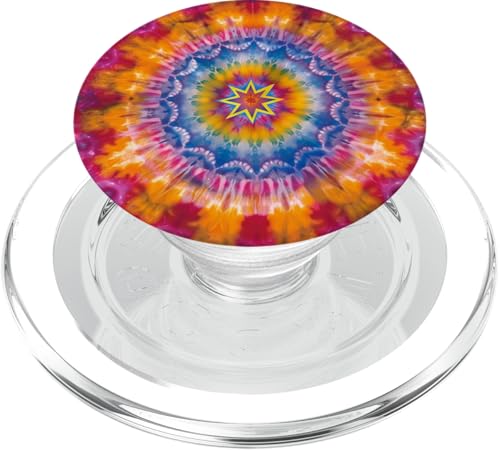 Stern-Batikfärbung PopSockets PopGrip für MagSafe von Colorful Tie Dye Accessories