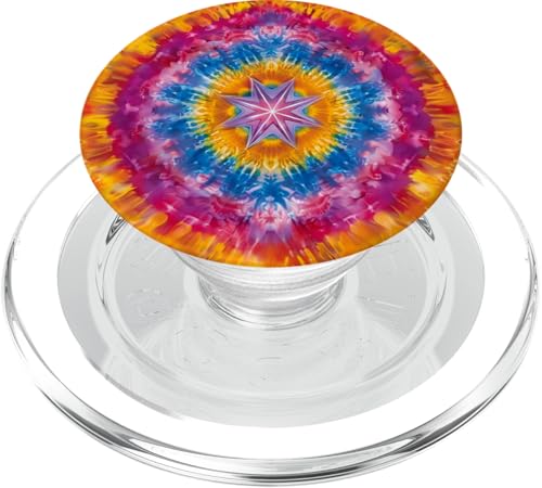 Stern-Batikfärbung PopSockets PopGrip für MagSafe Stern-Batikfärbung PopSockets PopGrip für MagSafe von Colorful Tie Dye Accessories