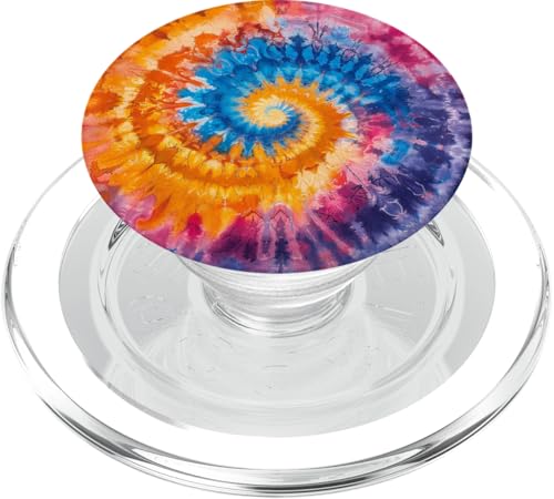 Tie Dye Swirl PopSockets PopGrip für MagSafe von Colorful Tie Dye Accessories