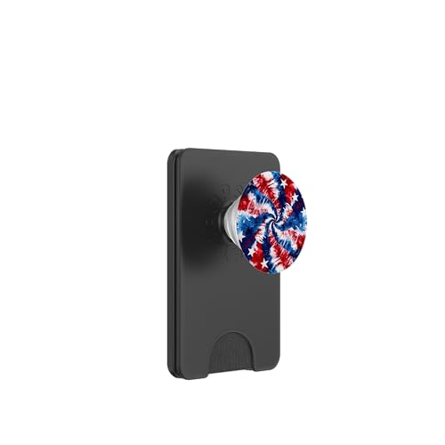 Tie Dye Swirl USA Flagge Amerika PopSockets PopWallet für MagSafe von Colorful Tie Dye Accessories