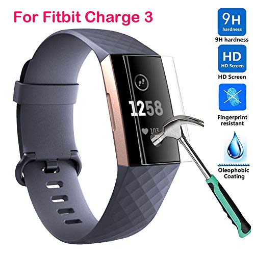 Colorful Für Fitbit Charge 3 Schutzfolie, HD Ultradünn 9H Härte Schutzfilm TPU Volldeckung Displayschutzfolie für Fitbit Charge 3 von Colorful