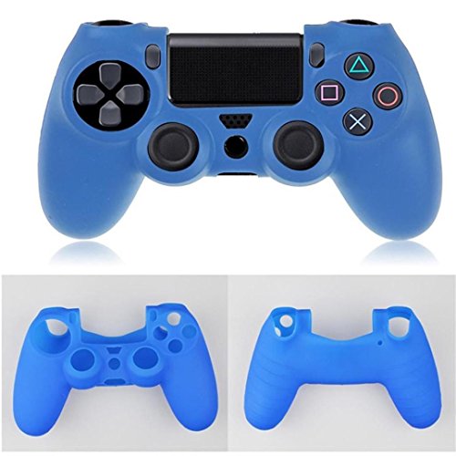 Colorful Für PS4 Controller Schutzhülle Case Soft Silikon Hülle Cover Oberschale Skin Soft Touch Schale Shell für Playstation 4 PS4 Controller,Blau von Colorful