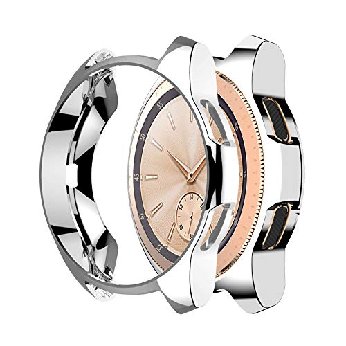 Colorful Für Samsung Galaxy Watch 42mm Hülle, Slim Plated TPU Case Kratzfest Abdeckung Rundherum Schutz Schlankes Schutzhülle für Samsung Galaxy Watch 42mm (Silber) von Colorful