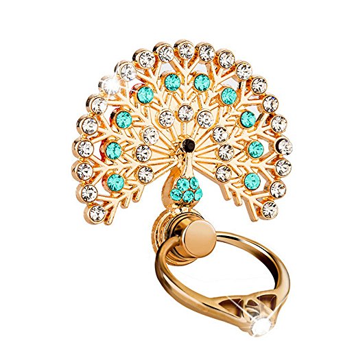 Colorful Handyhalter kreativer Halter Handy Halter Finger Ring Kickstand Smartphone Halterung mit Komfortable Einhandbedienung Metallring Ständer Finger-Halterung Ringhalter (Blau) von Colorful