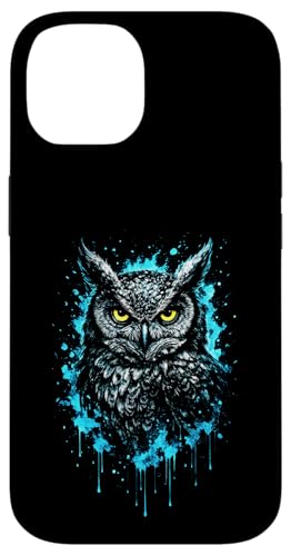 Eule Frost Art Nacht Natur Wildlife Dream Mystic Hülle für iPhone 14 von Colorful