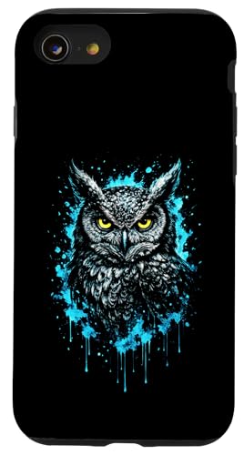 Eule Frost Art Nacht Natur Wildlife Dream Mystic Hülle für iPhone SE (2020) / 7 / 8 von Colorful