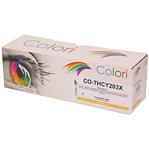 Alternativ Toner für HP 203X CF542X 203A CF542A Gelb für HP Color Laserjet Pro M254 M254dw M254nw HP Color Laserjet Pro MFP M280 M280nw M281 M281fdn M281fdw von Colori von Colori