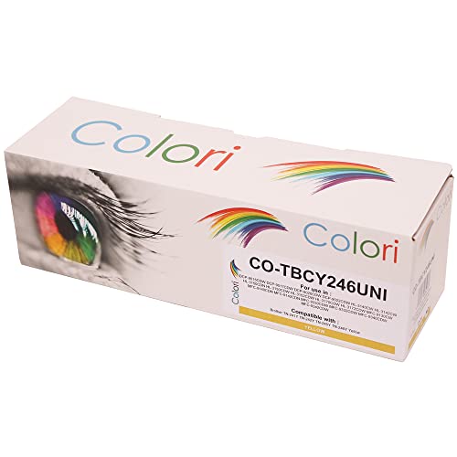 Colori Kompatibler Toner für Brother TN-245Y TN-246Y Gelb für DCP-9015CDW DCP-9017CDW DCP-9020CDW DCP-9022CDW HL-3140CW HL-3142CW HL-3150CDN HL-3150CDW HL-3152CDW HL-3170CDW HL-3172CDW MF von Colori