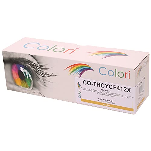 Colori Kompatibler Toner für HP 412X CF412X 412A CF412A Gelb für HP Color Laserjet Pro MFP M377 M377dw M452 Series M452dn M452dw M452nw MFP M477 M477fdn M477fdw M477fnw von Colori