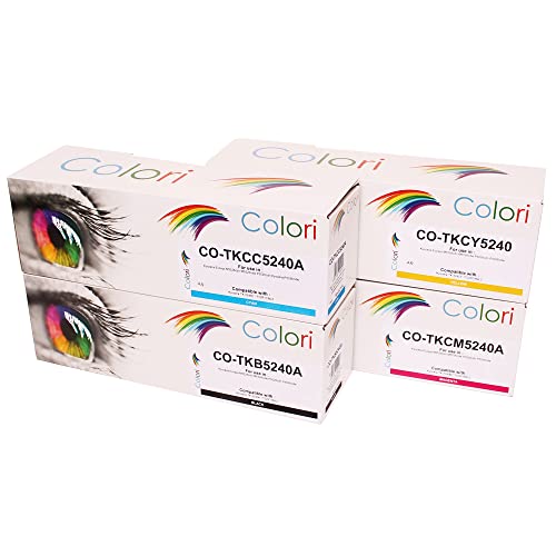 Colori Kompatibles Set 4X Toner für Kyocera TK-5240 für Ecosys M5526 M5526cdn M5526cdw P5026 P5026cdn P5026cdw M 5526cdn M 5526cdw P 5026cdn P 5026cdw von Colori