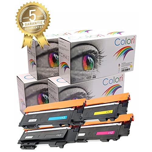 Colori Set 4X Alternativ Toner für HP 117A W2070A - W2073A für HP Color Laser 150 150a 150nw MFP 178 178nw 178nwg 179 179fnw 179fwg von Colori