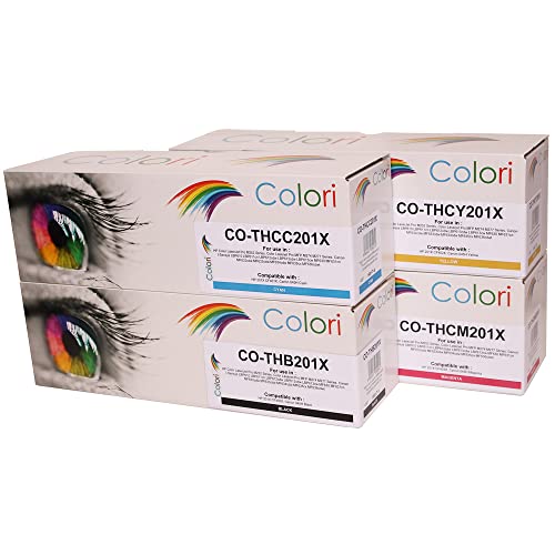 Set 4X alternativ Toner für HP 201X CF400X CF401X CF402X CF403X für HP Laserjet Pro M252dw M252n M274dn M274n MFP M277dw M277n von Colori von Colori