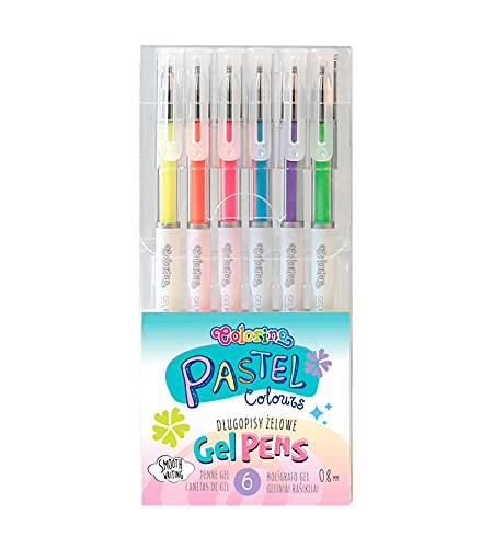 Set mit 6 Gelstiften in Pastellfarben. von Colorino
