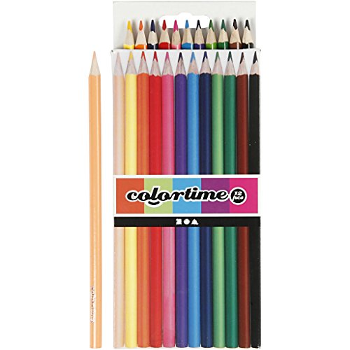 Colortime 12 Colortime Buntstifte, verschiedene Farben von Colortime