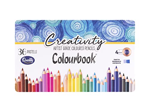 Colourbook Buntstifte, 4 mm, weich und deckend, leicht zu spitzen, (36) von Colourbook