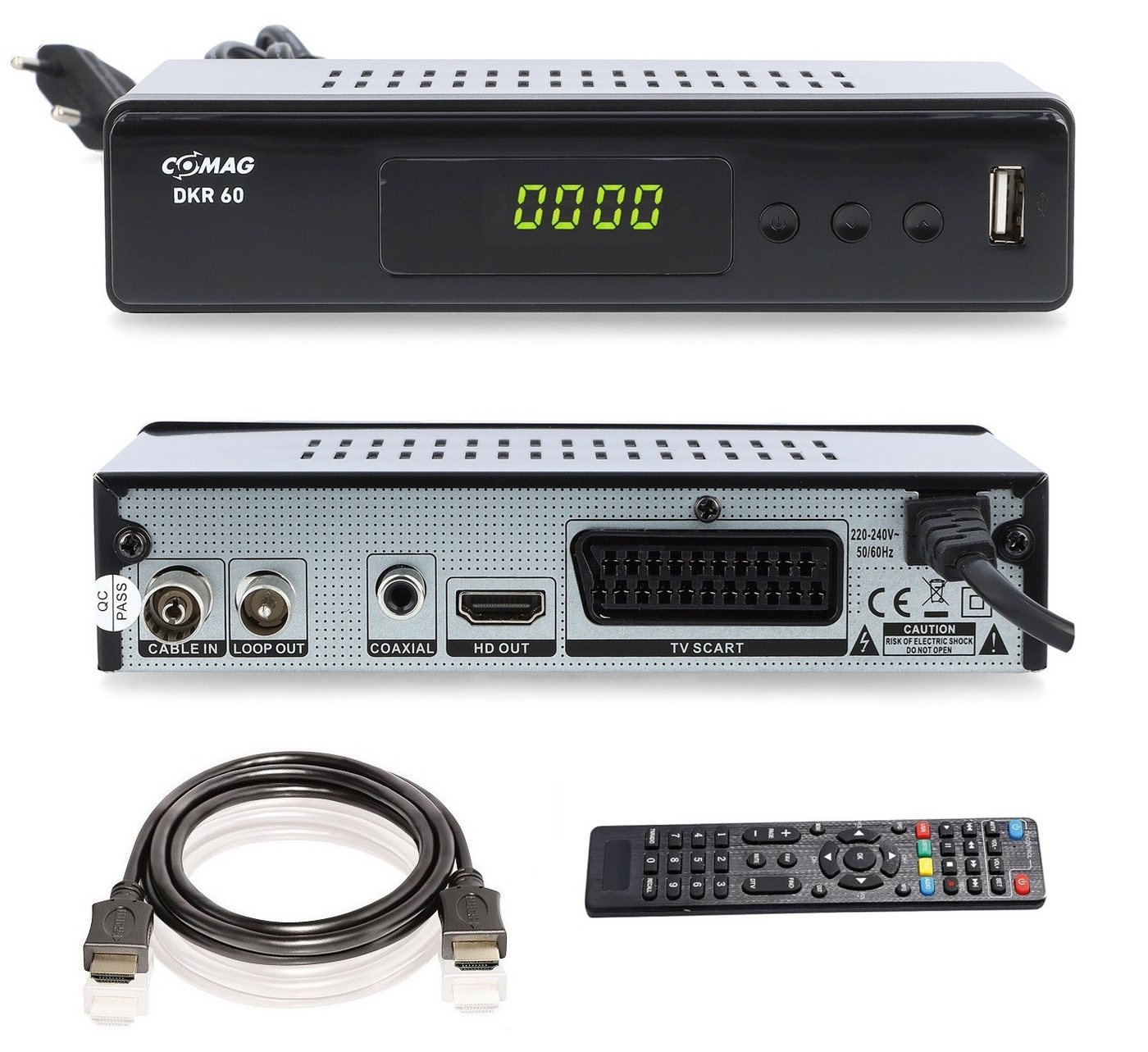 Comag COMAG DKR 60 HD digitaler Full HD Kabel-Receiver (PVR Ready, HDTV, Kabel-Receiver von Comag