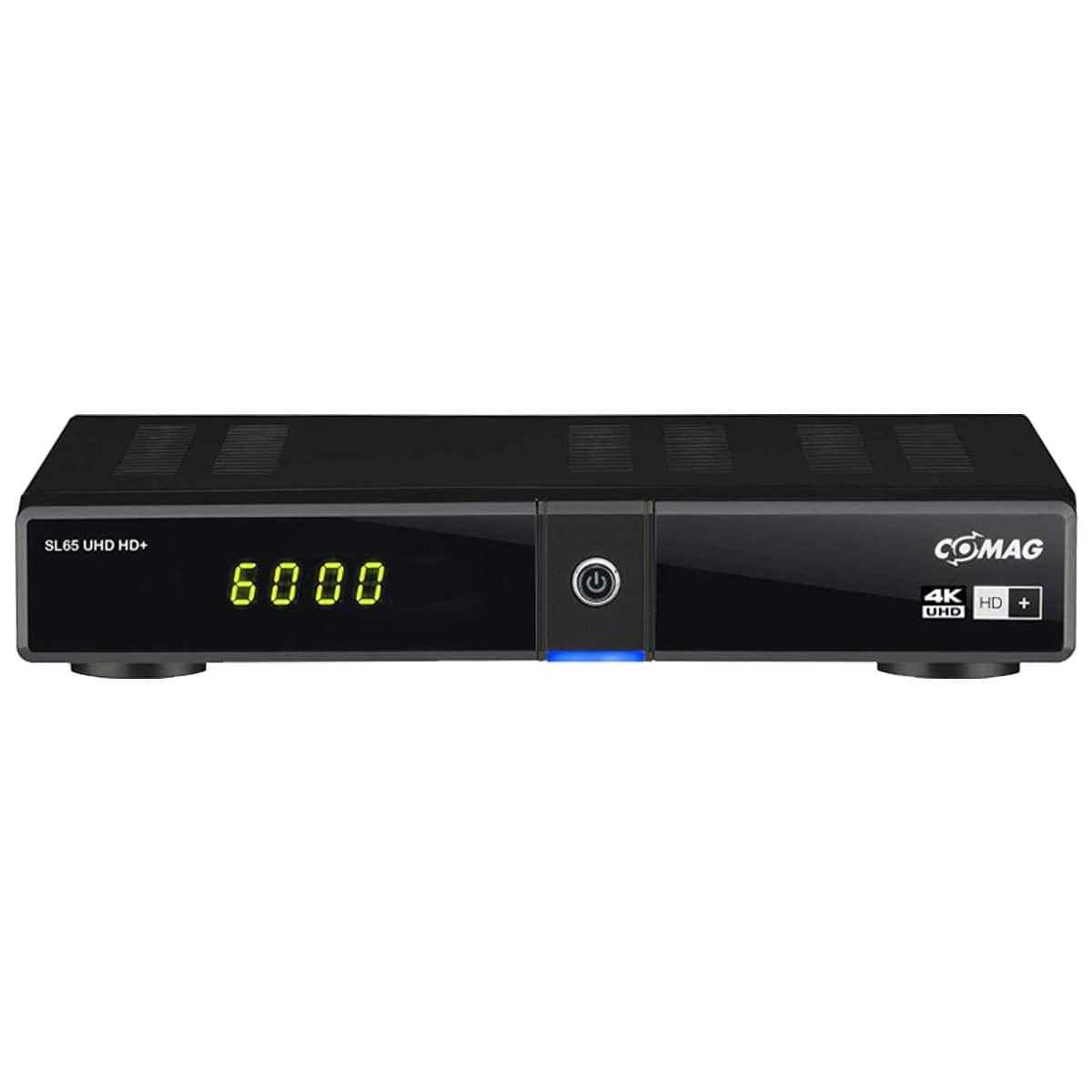 Comag SL65 UHD HD+ Sat Receiver (4K UHD DVB-S2 HDMI Karte bis zum 23.04.2024 aktiv) B-Ware von Comag