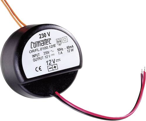 Comatec OR/FL/0100.12/E AC/DC-Einbaunetzteil 1A 12W 12 V/DC offene Kabelenden 1St. von Comatec