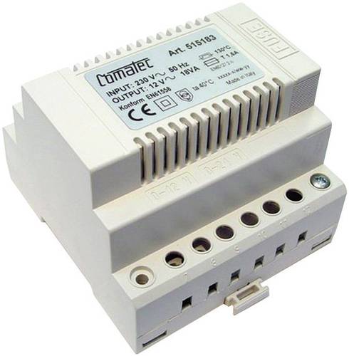 Comatec TBD2/018.12/F4 Hutschienen-Netzteil (DIN-Rail) 12 V/AC 1.5A 18 VA Inhalt 1St. von Comatec