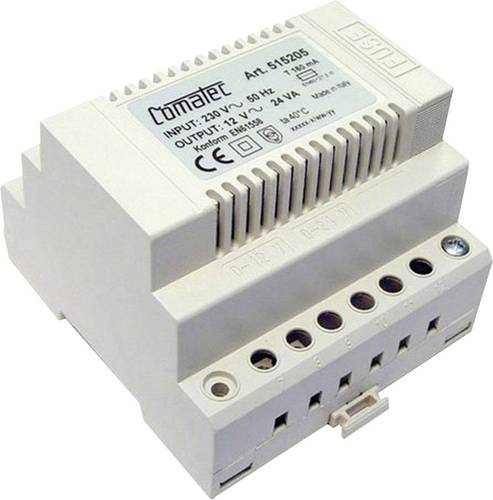 Comatec TRAFO 24VA 12V Hutschienen-Netzteil (DIN-Rail) 12 V/AC 2A 24 VA Inhalt 1St. von Comatec