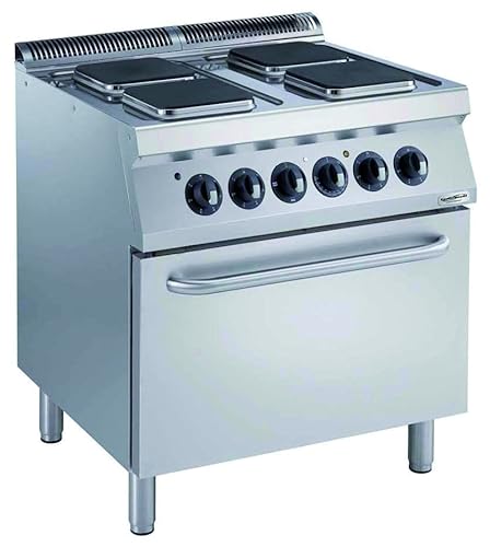 Cuisinière Électrique Pro 700 4 Plaques Carrées et Four Électrique 6 kW - Combisteel von CombiSteel