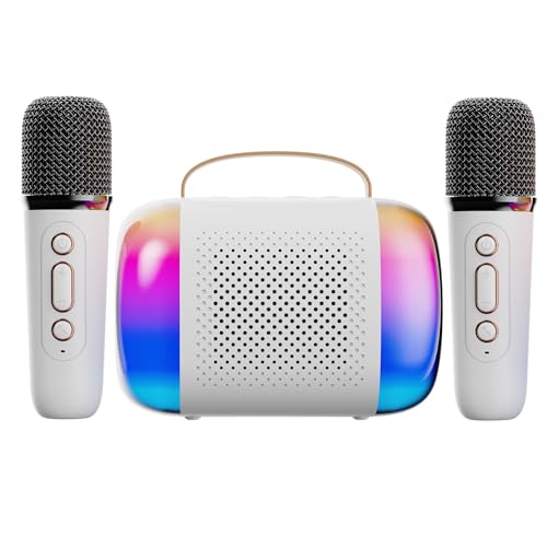 Comboss Karaoke-Maschine Für Kinder Und Erwachsene, Portable Bluetooth-Lautsprecher Mit Kabellosem Mikrofon Und Lichtern, Geburtstagsgeschenke Für Mädchen Im Alter Von 4, 5, 6, 7, 8, 9, 10, 12+ von Comboss