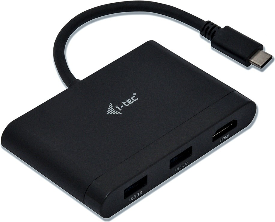 I-TEC USB-C HDMI und USB Adapter mit Power Delivery, 1xHDMI 4K, 2xUSB 3.0 Port, 1xUSB-C Power Delivery/Datenport kompatible mit TB 3 (C31DTPDHDMI) von i-tec
