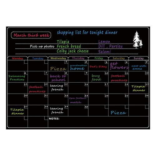 Magnetischer Whiteboard-Kalender für Kühlschrank, Kühlschrank, Whiteboard, Whiteboard, Wochenplaner, Tagesplaner, Aufgabenliste von ComeTX