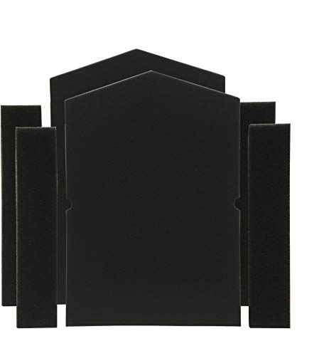 Comedes Ersatz Schaumfilter-Set kompatibel mit Miele Trockner | einsetzbar statt Miele Filter 6057930 und 9688381 (Nr.: 7358901) | Schwammfilter Sockelfilter Nachmotorfilter (2er Set) von Comedes