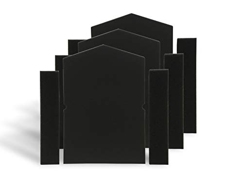 Comedes Ersatz Schaumfilter-Set kompatibel mit Miele Trockner | einsetzbar statt Miele Filter 6057930 und 9688381 (Nr.: 7358901) | Schwammfilter Sockelfilter Nachmotorfilter (3er Set) von Comedes
