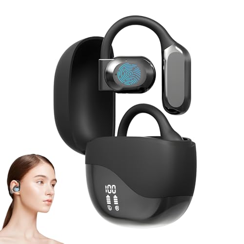 AI übersetzer Kopfhörer, 2025 Neu 2 in 1 Sprachübersetzer Kopfhörer Kabellos Bluetooth Kopfhörer, 144 Sprachen Hängendes Ohr Translation Earbuds, 5.3 Zwei Wege Übersetzer Bluetooth-Ohrhörer (Schwarz) AI übersetzer Kopfhörer, 2025 Neu 2 in 1 Sprachübersetzer Kopfhörer Kabellos Bluetooth Kopfhörer, 144 Sprachen Hängendes Ohr Translation Earbuds, 5.3 Zwei Wege Übersetzer Bluetooth-Ohrhörer (Schwarz) von ComedyKing