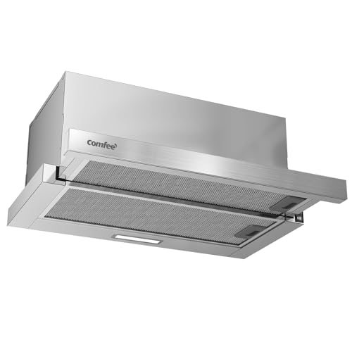 COMFEE' CHL03M21S Flachschirmhaube Dunstabzugshaube 60cm Umluft, 400 m³/h Luftstrom, Dunstabzug Unterbau Integrierte Einbau Flach Abluft Abzugshaube, Silber COMFEE' CHL03M21S Flachschirmhaube Dunstabzugshaube 60cm Umluft, 400 m³/h Luftstrom, Dunstabzug Unterbau Integrierte Einbau Flach Abluft Abzugshaube, Silber von Comfee