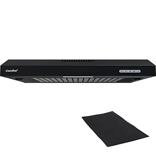 COMFEE' CHU 3.6F17BB 60cm Unterbauhauben Dunstabzugshaube Unterbau mit Edelstahl, abnehmbarem Aluminiumfilter, 200m³/h Luftstrom, 2 Stufen, 1 LED-Licht, Schwarz COMFEE' CHU 3.6F17BB 60cm Unterbauhauben Dunstabzugshaube Unterbau mit Edelstahl, abnehmbarem Aluminiumfilter, 200m³/h Luftstrom, 2 Stufen, 1 LED-Licht, Schwarz von Comfee