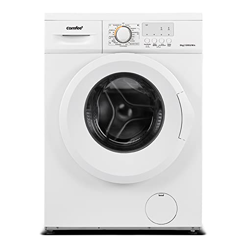 Comfee CFEW60-124 Waschmaschine / 6KG / Slim Line / D / 1200 U/min / Trommelreinigung / 15min-30min-45min Schnellwaschgang / Weiß von Comfee