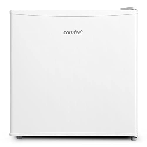 Comfee Freistehend, RCU40WH2(E) Mini Gefrierschrank/31L / 4-Sterne-Gefrierfach/Kompakte Größe/Reversibles Türscharnier/Verstellbare Standfüße / 147kWh/Jahr/Weiß von Comfee