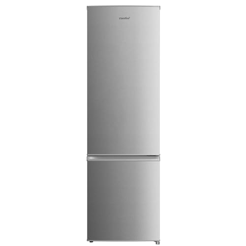 Comfee RCB359IX2 Kombi-Kühlschrank, 262 l, großes Fassungsvermögen, Low Frost, Höhe 177,3 cm, geräuscharm 39 dB, LED-Beleuchtung, einstellbare Temperatur, Edelstahl von Comfee