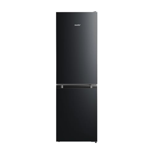 Comfee' RCB169DK3 Kühlschrank mit Gefrierfach 150cm Höhe/Kühl-/Gefrierkombination/Low Frost/174L/leise Kühlgefrierkombi 38dB/Einstellbare Kühlschranktemperatur/LED-Licht/156 kWh/Jahr/Schwarz von Comfee