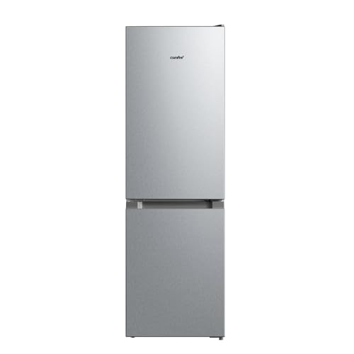 Comfee RCB169DS3 Kühlschrank mit Gefrierfach 150cm Höhe/Kühl-/Gefrierkombination Freistehend/Low Frost/174L/leise Kühlgefrierkombi 38dB/Einstellbare Kühlschranktemperatur/LED-Licht/156 kWh/Jahr/Silber von Comfee