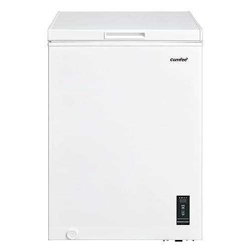 Comfee RCC100WH2(E) Gefriertruhe/169 kWh/Jahr/85cm hoch/99L/38dB/Geringe Lautstärke/Hoch effizientesD-förmigesRohr/Geeignet für verschiedene Einsatzszenarien/Einstellbarer Temperaturregler/Weiß von Comfee