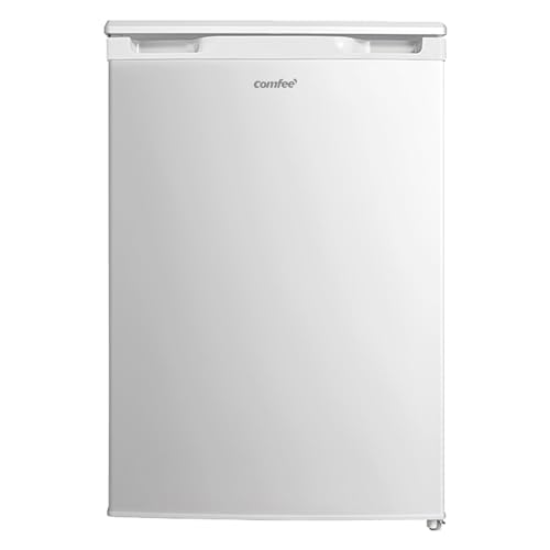 Comfee RCD133WH3(E) Kühlschrank, 131L Kühlschrank ohne Gefrierfach, Inverter-Kompressor, Obst-und Gemüsefach, 84.5cm Hx55.3cm B, 72 kWh pro Jahr, Einstellbare Temperaturregelung, verstellbare Füße von Comfee