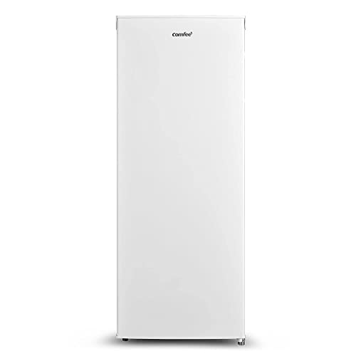 Comfee RCU160WH1(E) Gefrierschrank/ 142cm hoch / 160L Gefrierteil / 235 kWh/Jahr/Türanschlag wechselbar/zwei klappbare Fächer/Weiß von Comfee