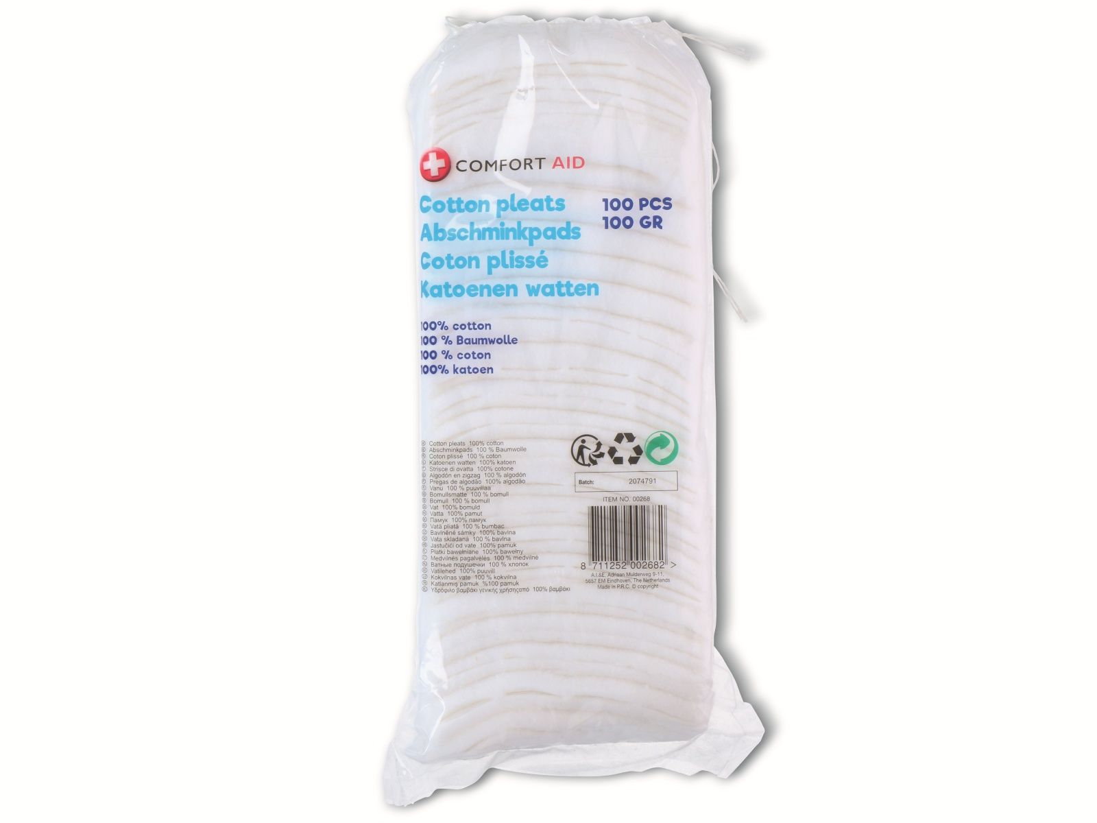 COMFORT AID Abschminkpads, 100 Stück, 100% Baumwolle von Comfort Aid
