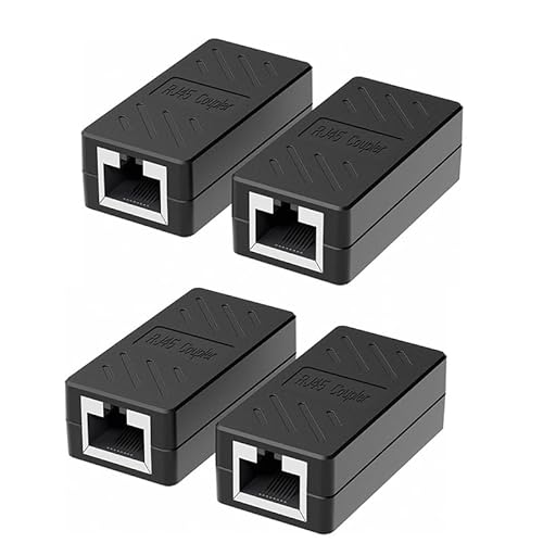 4 Stück CAT6 Kupplung Verbinder, LAN Kupplung für LAN Kable, LAN Kabel Verlängerung, LAN Verbinder Netzwerkkabel, Ethernet Kabel Patchkabel für Cat5 Cat5e Cat 7 Cat6 4 Stück CAT6 Kupplung Verbinder, LAN Kupplung für LAN Kable, LAN Kabel Verlängerung, LAN Verbinder Netzwerkkabel, Ethernet Kabel Patchkabel für Cat5 Cat5e Cat 7 Cat6 von Comforty