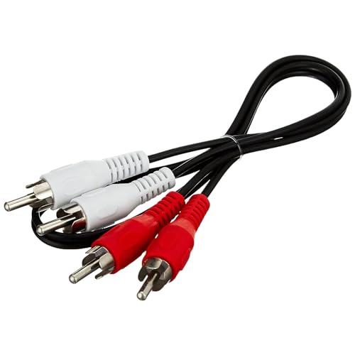 Comforty Stereo Cinchkabel Audio Kabel 1.2m Cinch Kabel, 2x Cinch-Stecker auf 2x Cinchstecker für Koaxialkabel, RCA-Kabel, Subwoofer/Verstärker/HiFi & Heimkino/Blu-ray, analog & digital von Comforty
