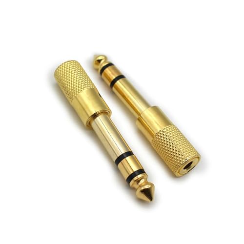 Klinkenadapter 3,5 Mm Auf 6,35 Mm, 2 Stück, 6,35 Klinkenstecker Auf 3,5 Klinkenbuchse Aux Audio Adapter Mit Vergoldeten Kontakten Für Kopfhörer Oder Lautsprecher Klinkenadapter 3,5 Mm Auf 6,35 Mm, 2 Stück, 6,35 Klinkenstecker Auf 3,5 Klinkenbuchse Aux Audio Adapter Mit Vergoldeten Kontakten Für Kopfhörer Oder Lautsprecher von Comforty