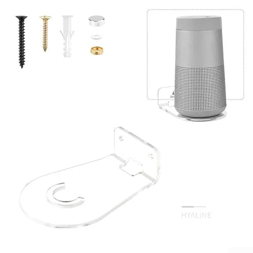 ComfyHarbor Wandhalterung für Lautsprecher, robustes Acryl, für Bose, für SoundLink Revolve, perfekt für Heim-Audio-Setup (transparent) von ComfyHarbor